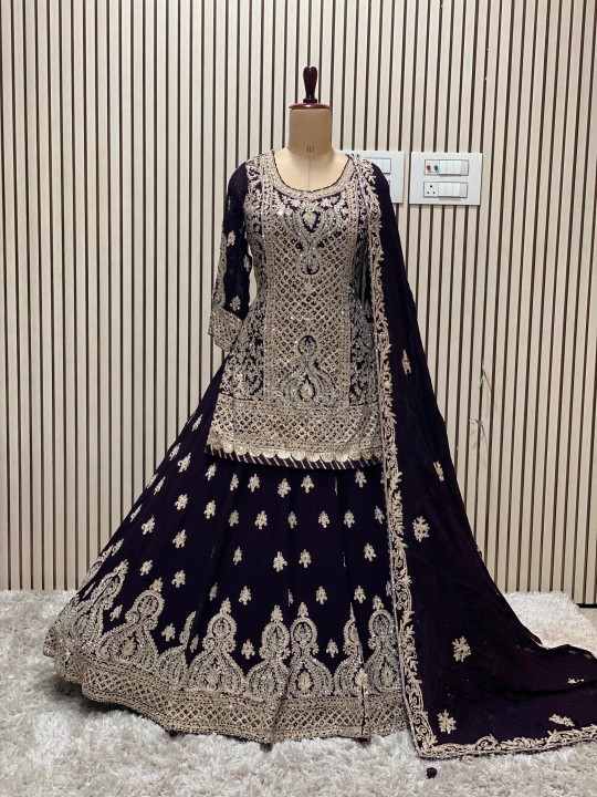 lehanga-with-short-shirt